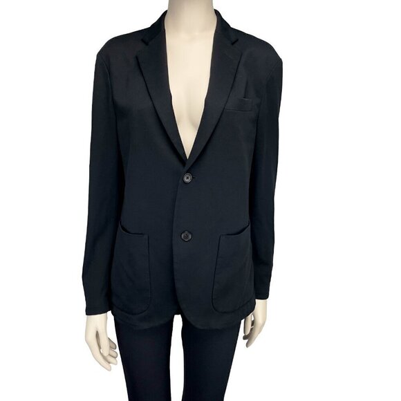 UNIQLO Slim Fit Academia Office Comfortable Black Blazer Pockets Ptp 19 - Picture 6 of 9